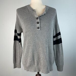 American Eagle Half Button Down Light Sweater Top Size M EUC